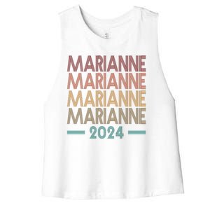 Vote Marianne Williamson Retro 2024 Women's Racerback Cropped Tank