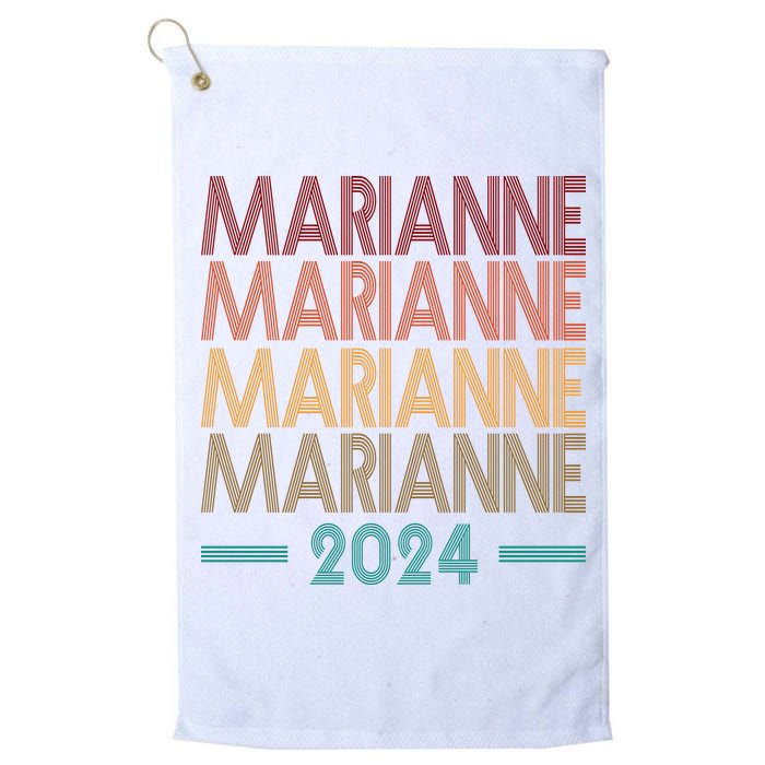 Vote Marianne Williamson Retro 2024 Golf Towel