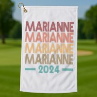 Vote Marianne Williamson Retro 2024 Golf Towel