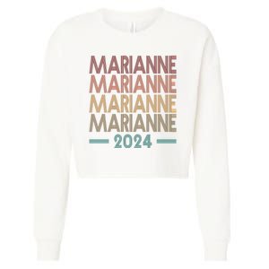 Vote Marianne Williamson Retro 2024 Cropped Pullover Crew