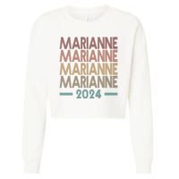 Vote Marianne Williamson Retro 2024 Cropped Pullover Crew