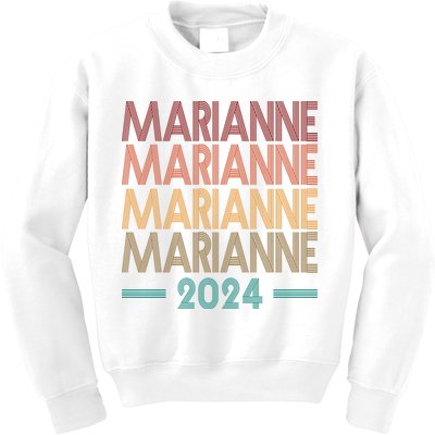 Vote Marianne Williamson Retro 2024 Kids Sweatshirt