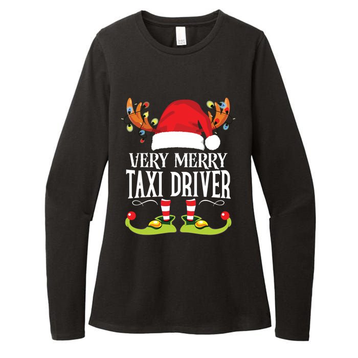 Very Merry Xmas Taxi Driver Matching Christmas Womens CVC Long Sleeve Shirt