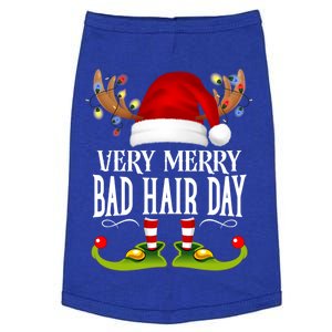 Very Merry Xmas Bad Hair Day Matching Christmas Cute Gift Doggie Tank