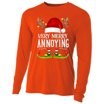 Very Merry Xmas Annoying Matching Christmas Gift Cooling Performance Long Sleeve Crew