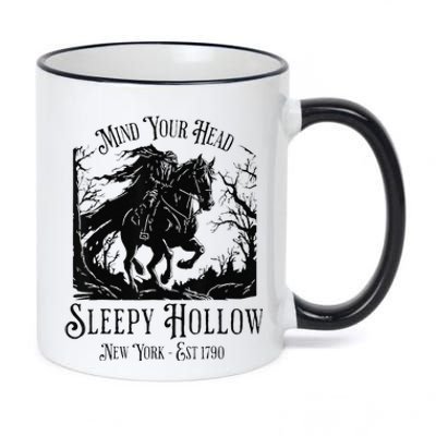 Vintage Mind Your Head Sleepy Hollow Headless Horseman Gift 11oz Black Color Changing Mug