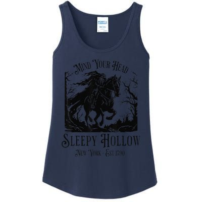 Vintage Mind Your Head Sleepy Hollow Headless Horseman Gift Ladies Essential Tank