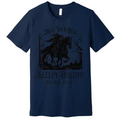 Vintage Mind Your Head Sleepy Hollow Headless Horseman Gift Premium T-Shirt