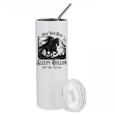 Vintage Mind Your Head Sleepy Hollow Headless Horseman Gift Stainless Steel Tumbler