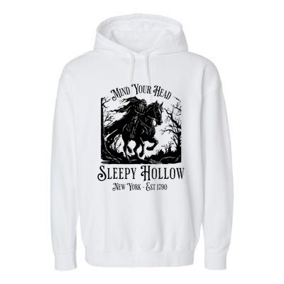 Vintage Mind Your Head Sleepy Hollow Headless Garment-Dyed Fleece Hoodie