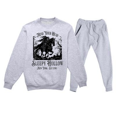 Vintage Mind Your Head Sleepy Hollow Headless Horseman Premium Crewneck Sweatsuit Set