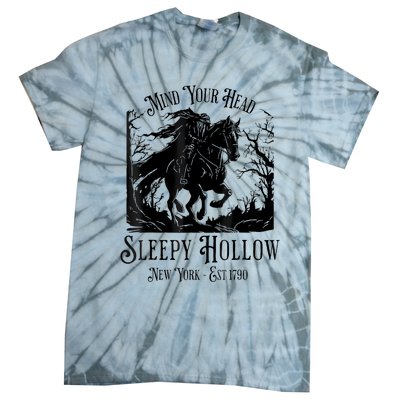 Vintage Mind Your Head Sleepy Hollow Headless Horseman Tie-Dye T-Shirt