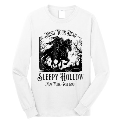 Vintage Mind Your Head Sleepy Hollow Headless Horseman Long Sleeve Shirt