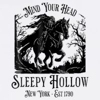Vintage Mind Your Head Sleepy Hollow Headless Horseman Long Sleeve Shirt