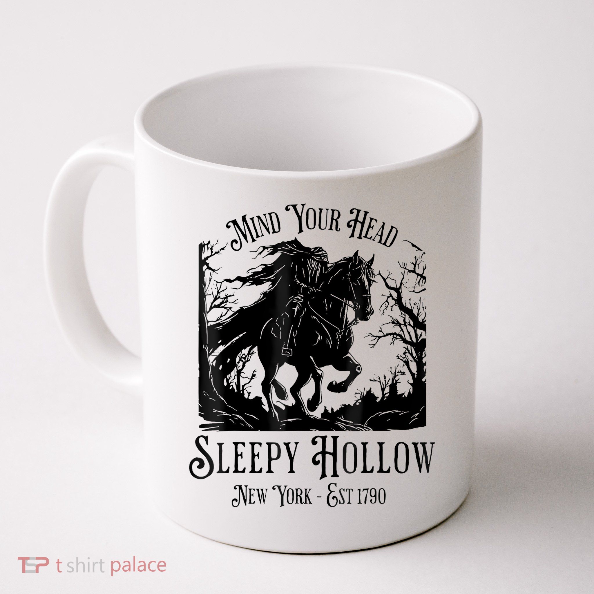 Vintage Mind Your Head Sleepy Hollow Headless Horseman Mug