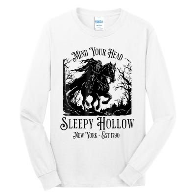 Vintage Mind Your Head Sleepy Hollow Headless Horseman Tall Long Sleeve T-Shirt