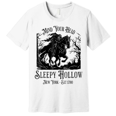 Vintage Mind Your Head Sleepy Hollow Headless Horseman Premium T-Shirt