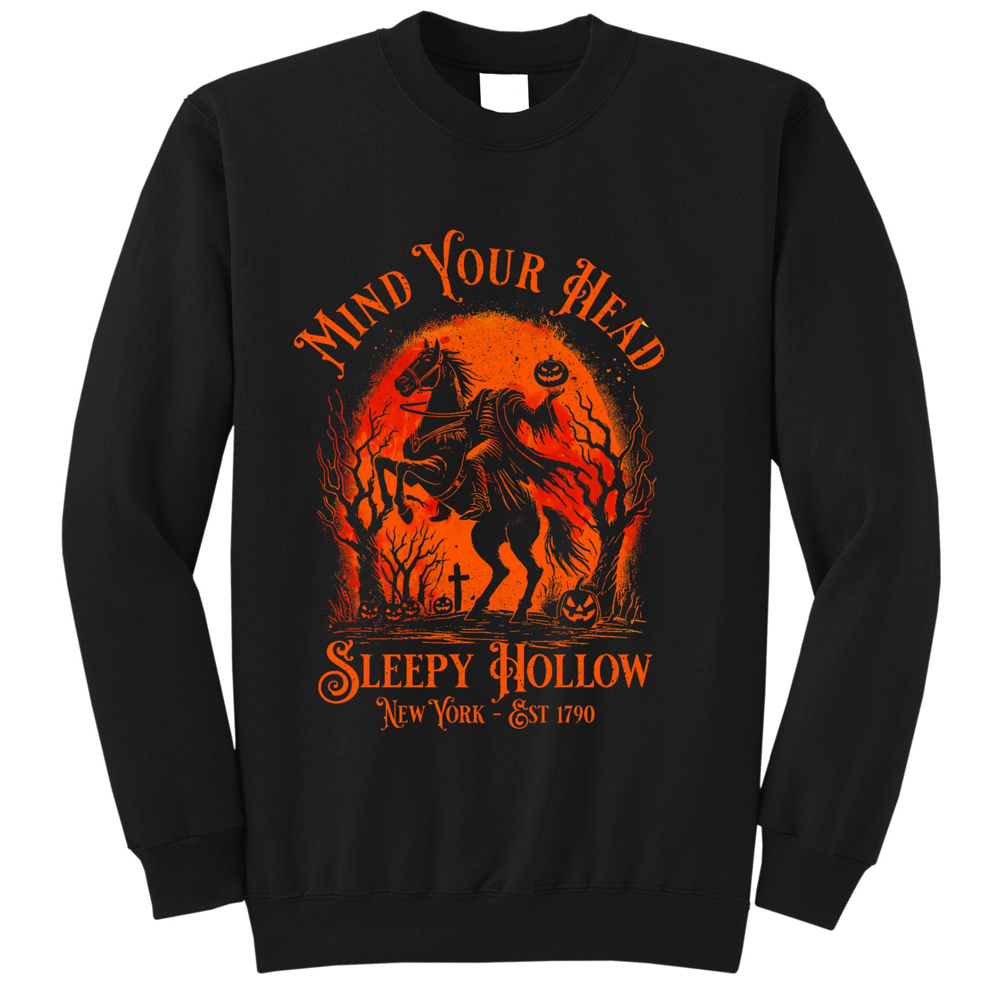 Vintage Mind Your Head Sleepy Hollow Headless Horseman Sweatshirt
