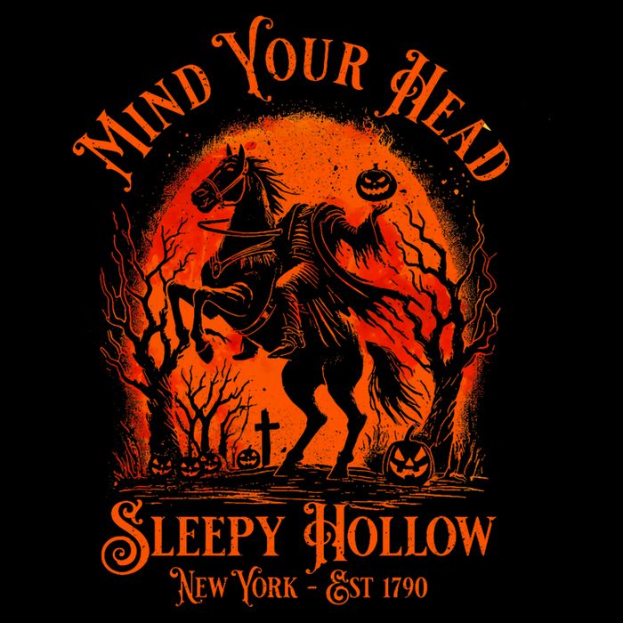 Vintage Mind Your Head Sleepy Hollow Headless Horseman Sweatshirt