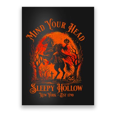 Vintage Mind Your Head Sleepy Hollow Headless Horseman Poster