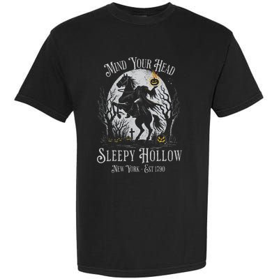 Vintage Mind Your Head Sleepy Hollow Headless Horseman Garment-Dyed Heavyweight T-Shirt