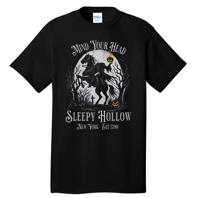 Vintage Mind Your Head Sleepy Hollow Headless Horseman Tall T-Shirt