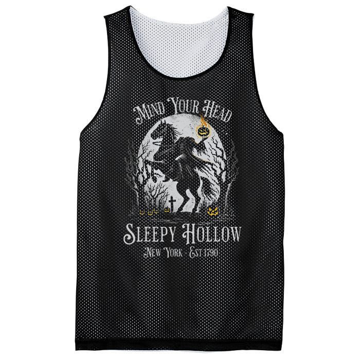 Vintage Mind Your Head Sleepy Hollow Headless Horseman Mesh Reversible Basketball Jersey Tank