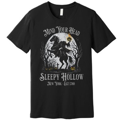 Vintage Mind Your Head Sleepy Hollow Headless Horseman Premium T-Shirt