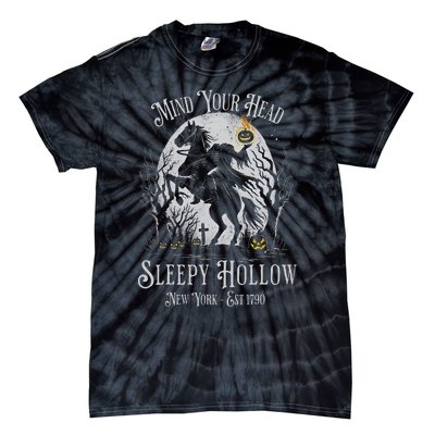 Vintage Mind Your Head Sleepy Hollow Headless Horseman Tie-Dye T-Shirt