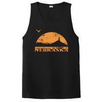 Vintage Nebraska 70s 80s Sunrise Ne Distressed PosiCharge Competitor Tank