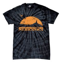 Vintage Nebraska 70s 80s Sunrise Ne Distressed Tie-Dye T-Shirt