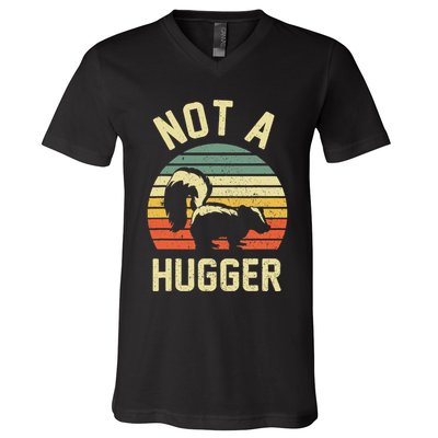 Vintage Not A Hugger V-Neck T-Shirt