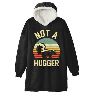 Vintage Not A Hugger Hooded Wearable Blanket