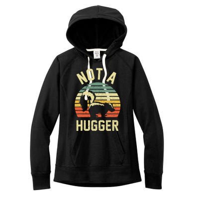 Vintage Not A Hugger Women's Fleece Hoodie