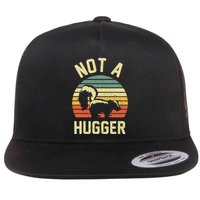 Vintage Not A Hugger Flat Bill Trucker Hat