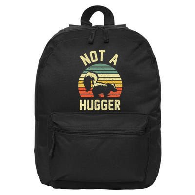 Vintage Not A Hugger 16 in Basic Backpack
