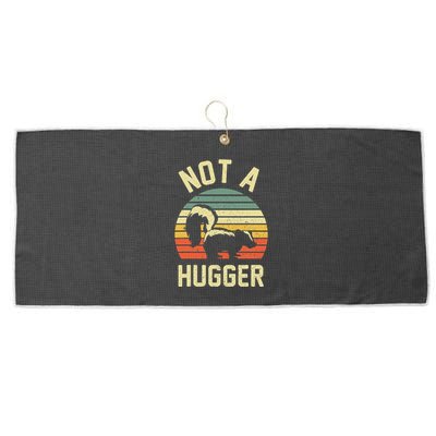 Vintage Not A Hugger Large Microfiber Waffle Golf Towel