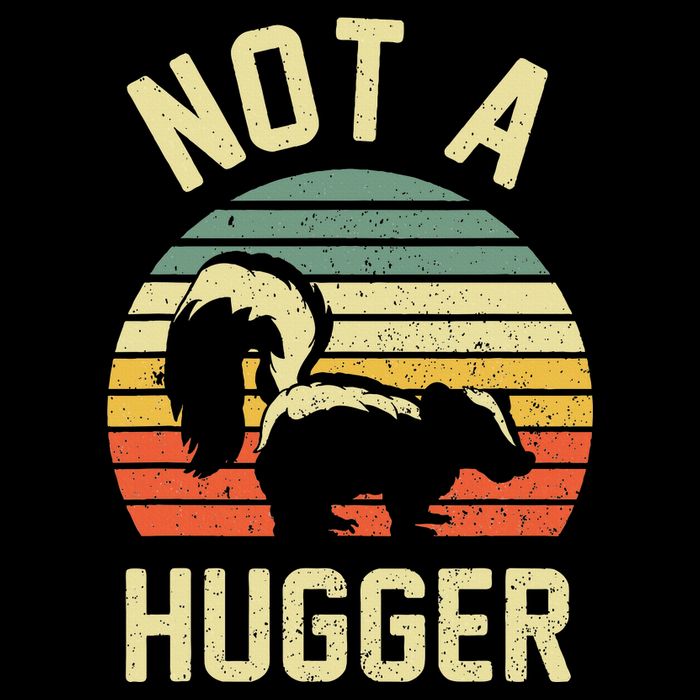 Vintage Not A Hugger Poster