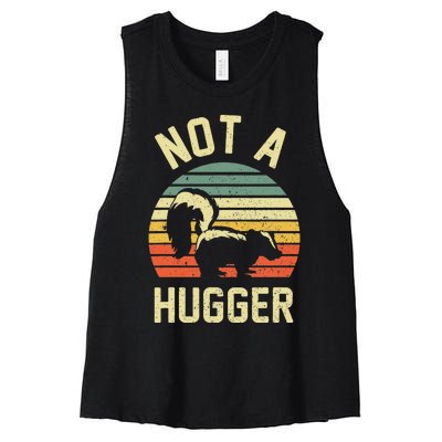 Vintage Not A Hugger Women's Racerback Cropped Tank