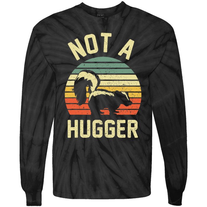 Vintage Not A Hugger Tie-Dye Long Sleeve Shirt