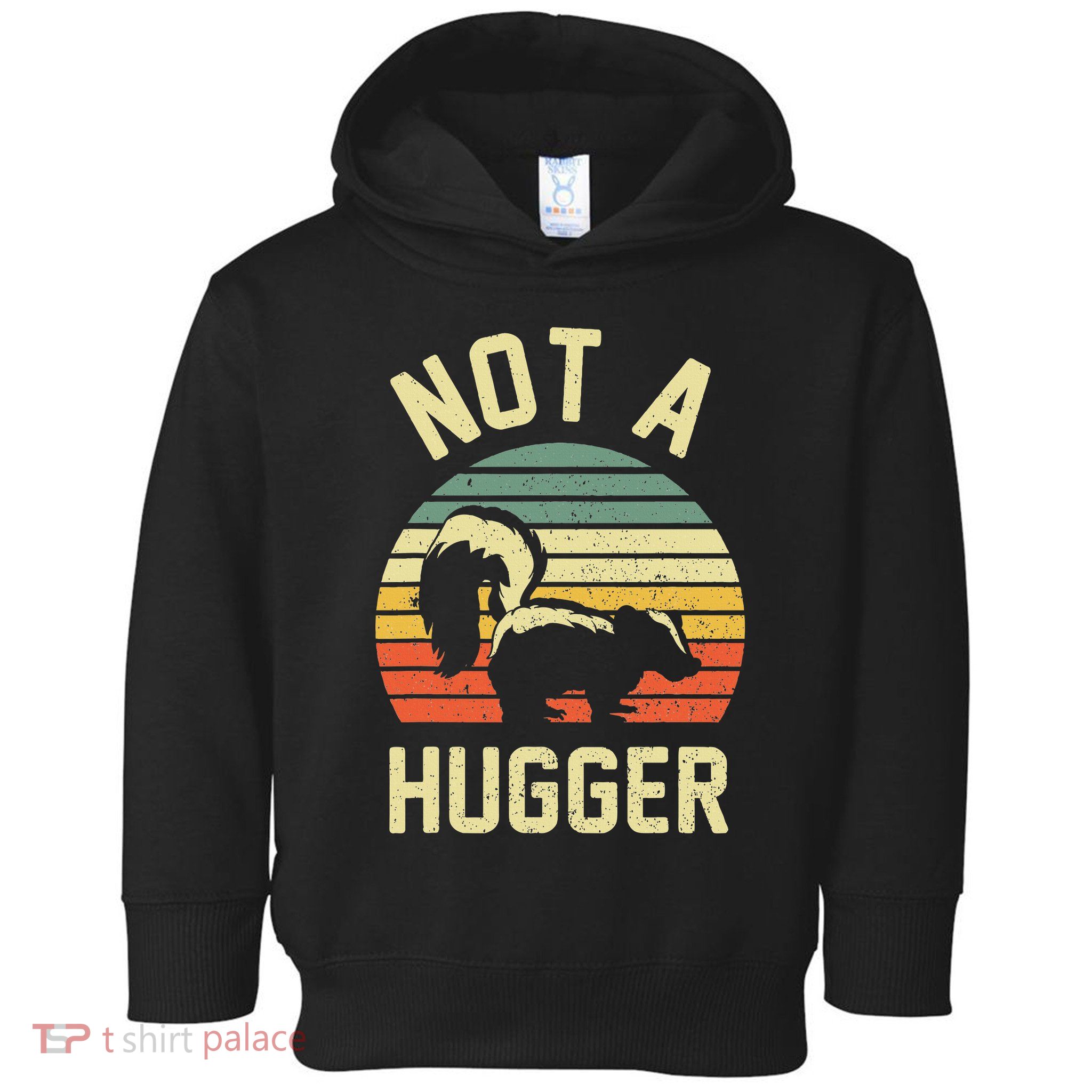 Vintage Not A Hugger Toddler Hoodie
