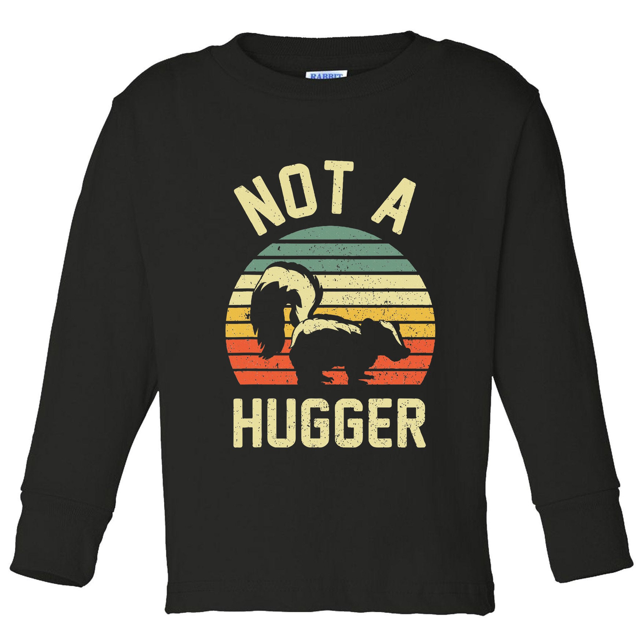 Vintage Not A Hugger Toddler Long Sleeve Shirt