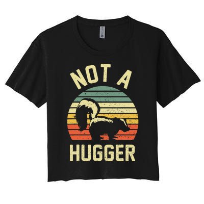 Vintage Not A Hugger Women's Crop Top Tee