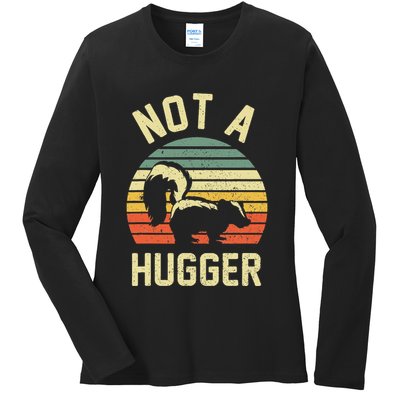 Vintage Not A Hugger Ladies Long Sleeve Shirt