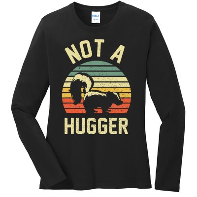 Vintage Not A Hugger Ladies Long Sleeve Shirt