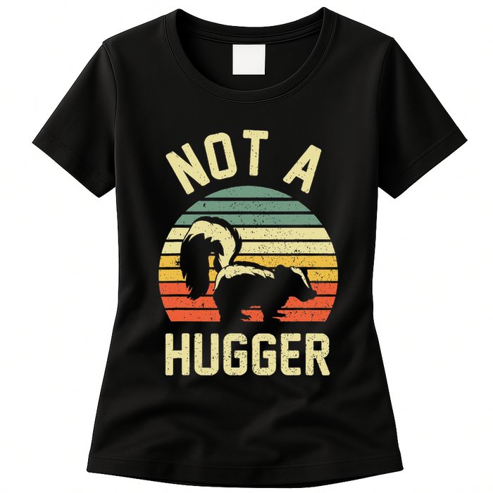 Vintage Not A Hugger Womens T-Shirt