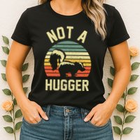 Vintage Not A Hugger Womens T-Shirt