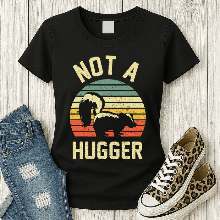 Vintage Not A Hugger Womens T-Shirt