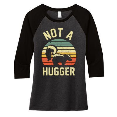 Vintage Not A Hugger Women's Tri-Blend 3/4-Sleeve Raglan Shirt