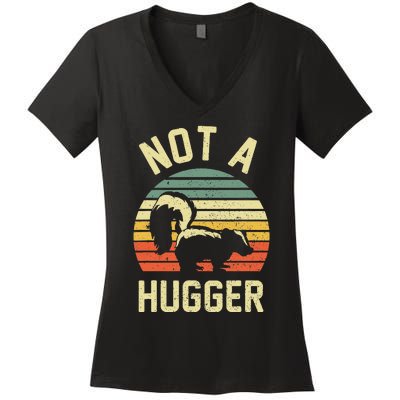 Vintage Not A Hugger Women's V-Neck T-Shirt